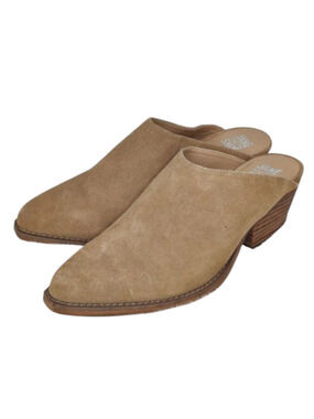 Tan suede Jane And The Shoe Karissa western mule Sz 8.5